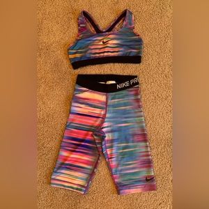 Nike pro workout set